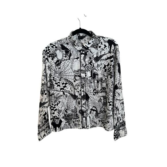 Topshop Halloween Blouse - Picture 1 of 8